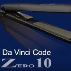 Da Vinci Zero 10 Titanium Nano Ceramic Ionic 1.25" Flat Iron/Hair Straightener